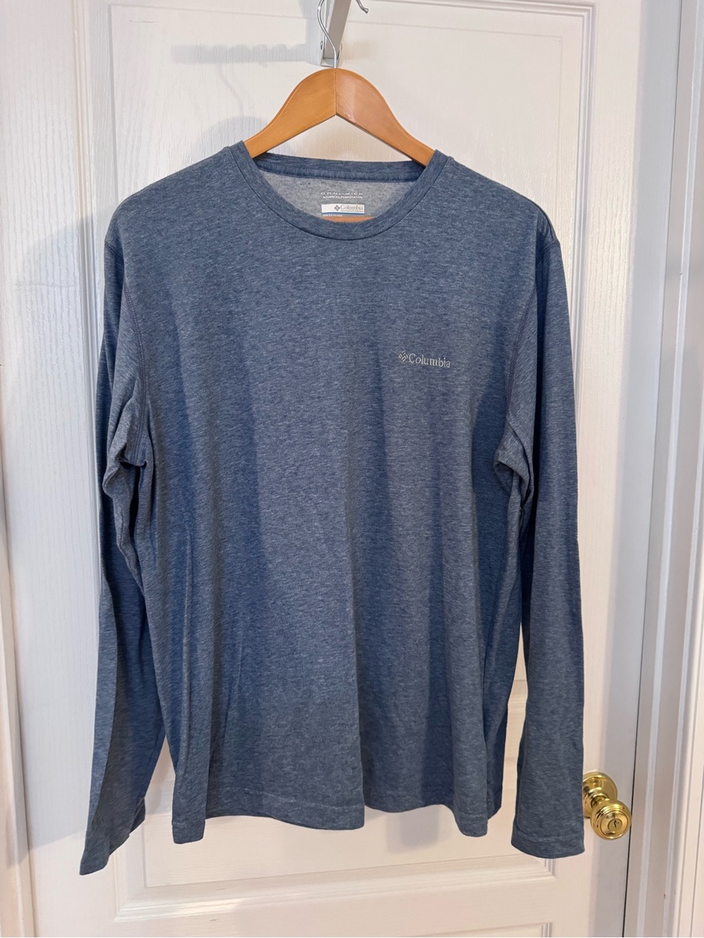Columbia L Men's Long Sleeve Omni-Wick Performance Tee - Blue